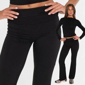 FORM Fold Over Pants - Black - Size Small